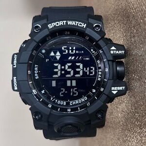 Men’s Black Digital Sport Watch